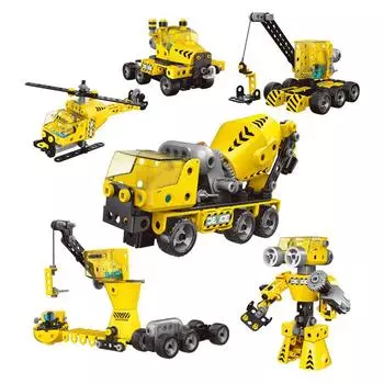 6in1 Stem Toys Развивающие строительные блоки 193 шт. Stem Building Toys для детей 5+ Электрический 159pcs красный
