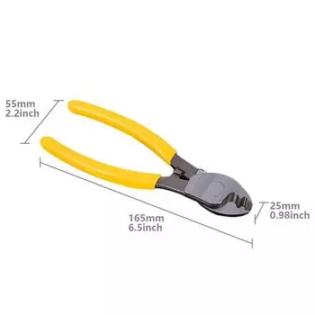 6inches Cable Cutter Hand Tool Electrical Wire Peeling Home Non Slip Handle Plier жёлтый