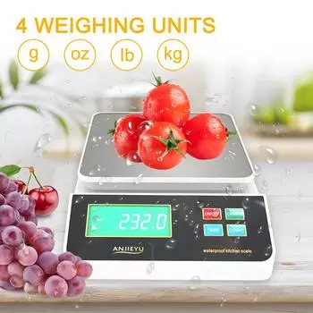 6 кг/0,5 г цифровые весы электронные весы ЖК-дисплей IP68 полностью водонепроницаемые кухонные пищевые весы для измерения взвешивания выпечки инструмент