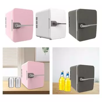 6л Мини Холодильник Термоэлектрические Охладители и Подогреватели Для Настольного Офиса Кемпинга розовый