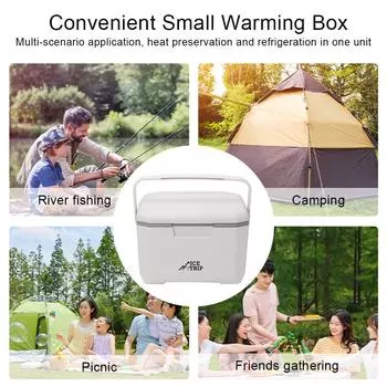 6L Portable Cool Box for Work and Travel - Large Capacity Insulated Freezer with Extended Insulation Time