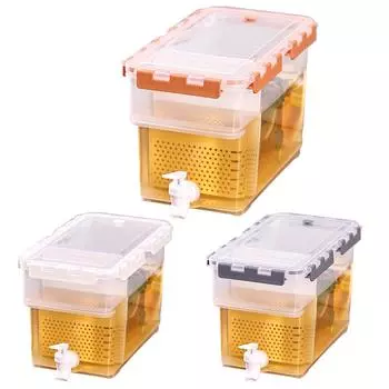 6 л Летний Несессити Ледяной Чайник С Кран Холодильник Диспенсер Для Напитков Бытовая Кухня Офис На Открытом Воздухе Пикник серый