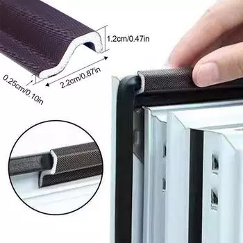 6M/10M звукоизоляционная пена для окон, погодоустойчивая лента для раздвижных дверей, ветрозащитный звукоизоляционный хлопковый уплотнитель, заполнитель зазоров #468804 6m коричневый