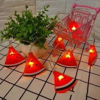6M 40LEDS Watermelon Fruit Light String Lights For Home Kitchen Decoration Fairy Lights LED Hanging Party Decor Lights 920 1.5m 10 leds USB