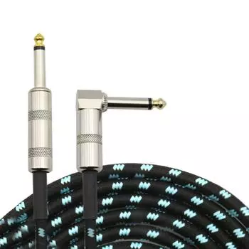 6m Guitar Instrument Cable Professional Keyboard Cable Electric Instrument Cable for Electric Guitar Bass Keyboard