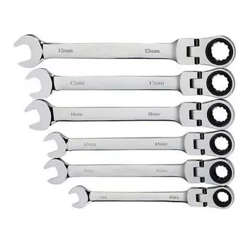 6mm 7mm 8mm 9mm 10mm 11mm Dual Heads Ratchet Combination Dicephalous Wrench Spanner Quick Release Hand Tools