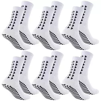 6Pairs men women football grip socks towel bottom sport socks rugby soccer cycling running Exercise athletic socks EU37-45 US7-10