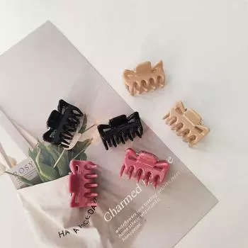 6pc Fashion European and American Solid Mini Hairpin Hair Claws Clips for Girls Women Ladies Party Gift Korean Hair Accessories