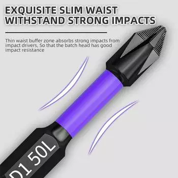 6PC Upgraded High Hardness And Strong Magnetic Bit 25/65/70/90/150mm Non-slip Cross High Hardness Electric Hand Drill Screw Set