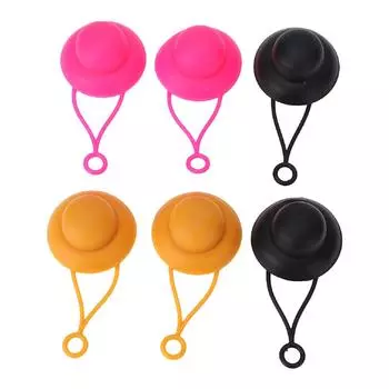 6 шт., соломенная крышка от 6 до 10 мм, пылезащитный чехол, портативный силиконовый пылезащитный соломенный чехол, аксессуар для прогулок