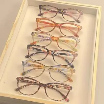 6pcs Anti-blue Light Reading Glasses Ultralight TR90 Sport Presbyopia Eyeglasses Women Men Far Sight Optical Eyewear Diopters +350