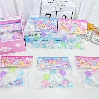 6pcs/bag TPR Decompression Toy Transparent Release Toys New Luminous Cat Paw Adult Kids