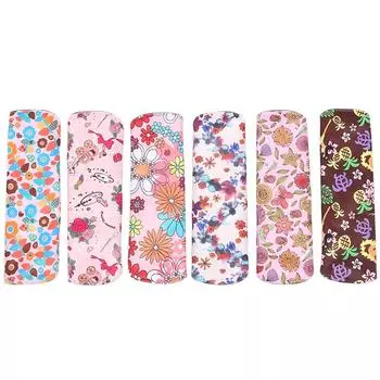 6pcs Bamboo Charcoal Washable Menstrual Pad Women Care Sanitary Napkin (M 18 x 25cm)