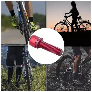 6PCS Bike Stem Bolts M5x18mm Stainless Steel Bicycle Handlebar Riser Screws with Washers Bicycle Steering Handlebar Accessories золотой