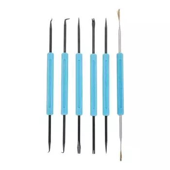 6Pcs BlackDyed Carbon Steel Soldering Tools Kit Solder Auxiliary Tool DoubleSided Repair Tools For Tv Computer Circuit Boards