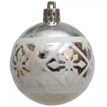 6Pcs/Box Electroplated Plastic Ball Christmas Tree Ornament Plastic New Year Christmas Gifts Boxes Pendant Pendant красный