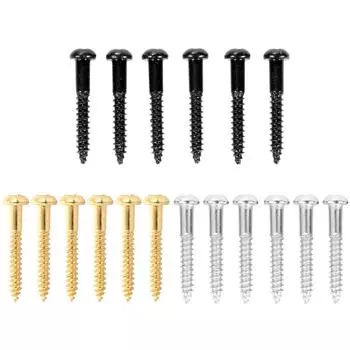 6pcs Bridge Saddles Tremolo System Bridge Tailpiece Mounting Fixed Screws DE серебряный