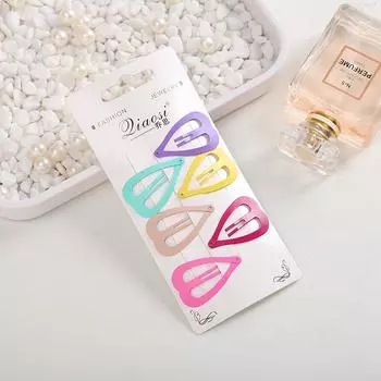 6Pcs Butterfly Hairpin Grils Candy Color Hair Clip Korean Style All-match Children s Alloy Hairpin Women Hair Accessories