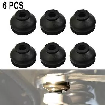 6Pcs Car Dust Cover Suspension Steering Tie Rod Ends Ball Joint Universal Dust Protective Rubber Cap CHINA