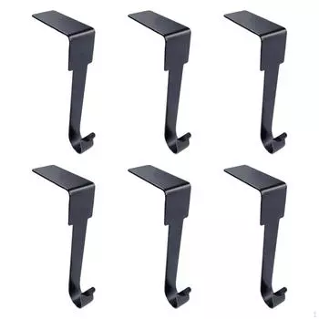 6Pcs Christmas Stockings Holder Hanger Stocking Holders for Mantle Non Skid Metal Home Decor Hang