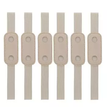 6Pcs Colorful Elastic Band Pen Holder Adjustable Straps Pen Clip for Notebook Office Accessories