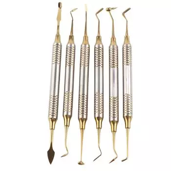 6pcs Dental Composite Resin Filling Spatula Dental Instrument Accessory