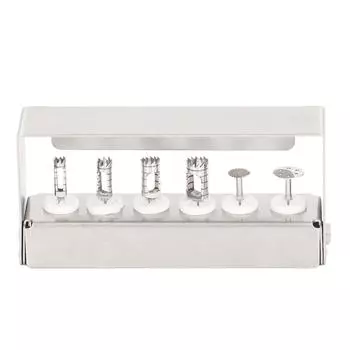 6 шт. Набор стоматологических трепанов 4–10 мм хирургические инструменты тканевой перфоратор набор сверл для стоматологических имплантатов трепанов