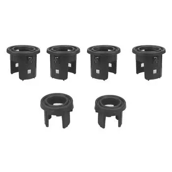 6Pcs Front Bumper Brackets With Radar Holes Black Fit For Jeep Wrangler Jl 2018+