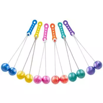 6Pcs Funny Click Clack Ball Novelty Children s Park Balls Collision Ball Toy Children s Toys 6pcs Random Color Ball