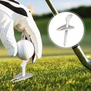 6Pcs Golf Tees Reduce Ball Spin Plastic Golf Tees Enhance Golf Shot Distance And Precision Golf Equipment for Golf Enthusiasts белый