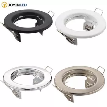 6pcs GU10 MR16 Ceiling Spot Lights Fitting Fixture Down Light Light Led Frame Recessed LED Ceiling Fixtures Downlight