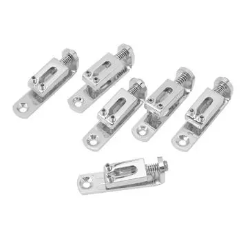 6PCS Guitar Bridge Saddle Split Type Zinc Alloy Electric Guitar Saddle Replacement Gold серебряный