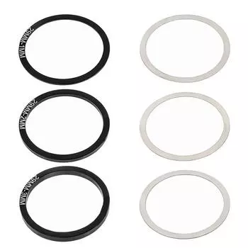 6pcs Light weight Crankset Washers Aluminum Alloys Bottom Bracket Spacers Durability Bike Accessories B