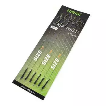 6PCS/Lot Rig Hooks Link Tied Rigs Iseama Tied Boilie Hook Hair Rig Fishing Hook Saltwater 2#