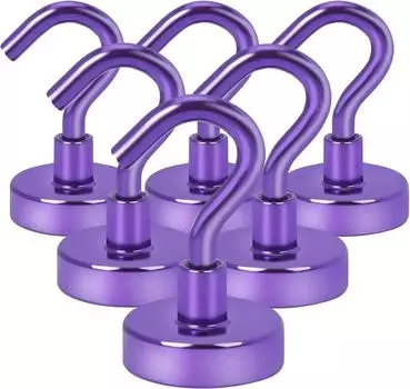 6 шт. магнитных крючков, 25 фунтов, прочные, сверхпрочные, круизные магнитные S-образные крючки для подвешивания, кают, гриля, кухни, гаража, рабочего места и т. д. D16