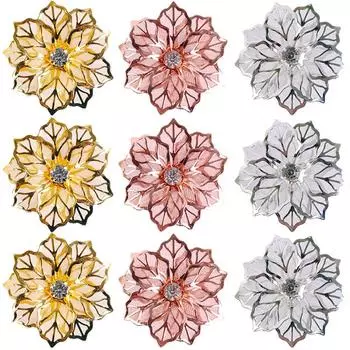 6pcs Napkin Buckle Napkin Ring Dining Table Decoration Towel Rack Restaurant Kitchen Gadgets Party Supplies Decorations