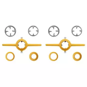 - Набор из 6 плашек для нарезания резьбы NPT 1/2 3/4 1 дюйм, резьбонарезной станок для ПВХ/NPT, сантехнический ремонт