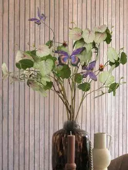 6 шт. листьев бегонии Real Touch 70 см, искусственные зеленые растения, ветки искусственных растений с бабочками, искусственные цветы, композиции для домашнего офиса, магазина, декора синий