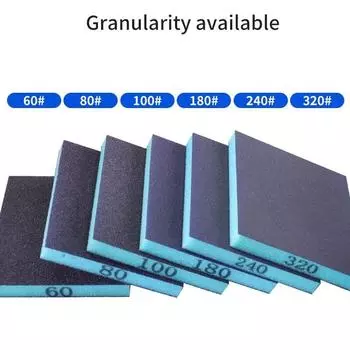 6PCS Sanding Sponge 60-320 Grit Washable and Reusable Wet Dry Sanding Blocks for Metal Wood Polishing Abrasive Tool 120*96*13mm Other