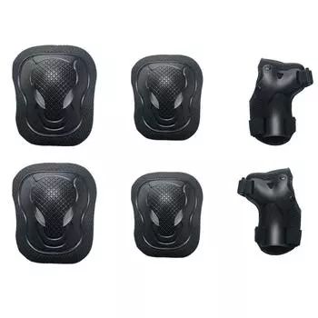 6Pcs/Set Elbow Knee Pads Skating Protector Skateboard Bicycle Sports Protective Gear Riding Roller Wrist Guard Kids Adults BMX XSold