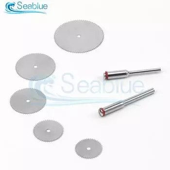 6Pcs/set Grind Tool Stainless Steel Mini Saw Blade Package For Electric Grinding Accessories 16 18 22 25 32mm Cutting Disc