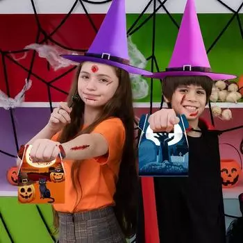 6Pcs/set New Paper Halloween Candy Box Ghost Pumpkin Party Packing Box Gift Halloween Paper Candy Box