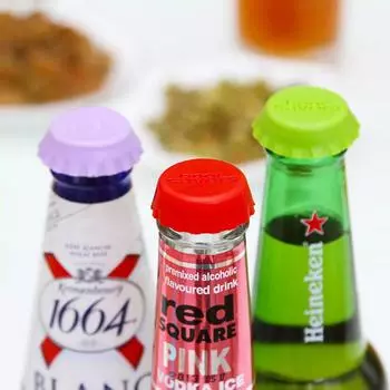 6 шт./компл. многоразовая силиконовая бутылка, сохраняющая свежесть, пробка для бутылки, крышка для газированного пива