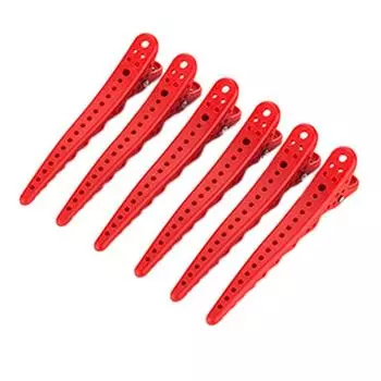 6pcs/set Salon Hairdressing Hair Clips Fixed Alligator Hairpin Professional Hair Pin зелёный