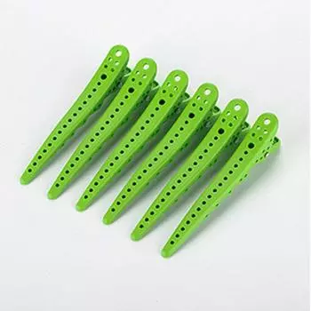 6pcs/set Seamless Hairdressing Hair Clips Salon Alligator Hairpin Barber Sectioning Clip