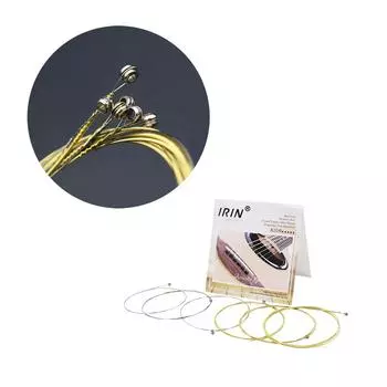 6 шт./компл. струны для фолк-гитары с сердечником из нержавеющей стали, сменные струны для акустической гитары, гитарные детали, наборы из 6 струн