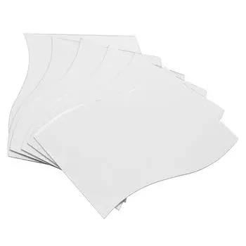 6Pcs/Set Волны Форма Стены Зеркало Наклейки Бесплатная Комбинация Главная Ванная Комната Декор белый