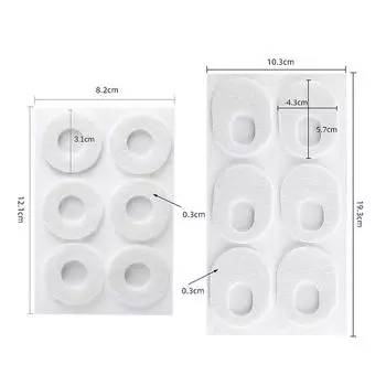 6Pcs/Sheet Callus Cushions Shoes Heel Pad Foam Round Toe Foot Corn Bunion Pads