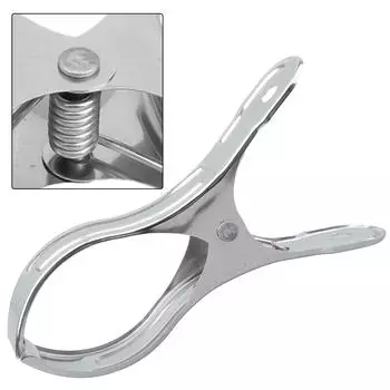 6pcs Stainless Steel Clothes Clips Clothespin Clothes Pegs Rack Bed Thick Clothes Clip Bed Sheet Holder Home Storage Clip Hanger