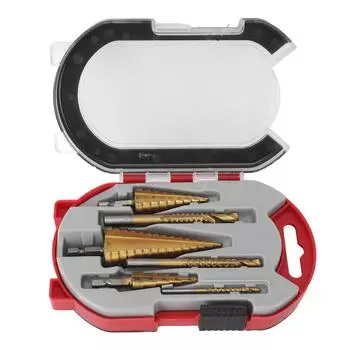 Набор из 6 ступенчатых сверл с шестигранным хвостовиком, электрические ступенчатые сверла для дерева, алюминиевого сплава, меди